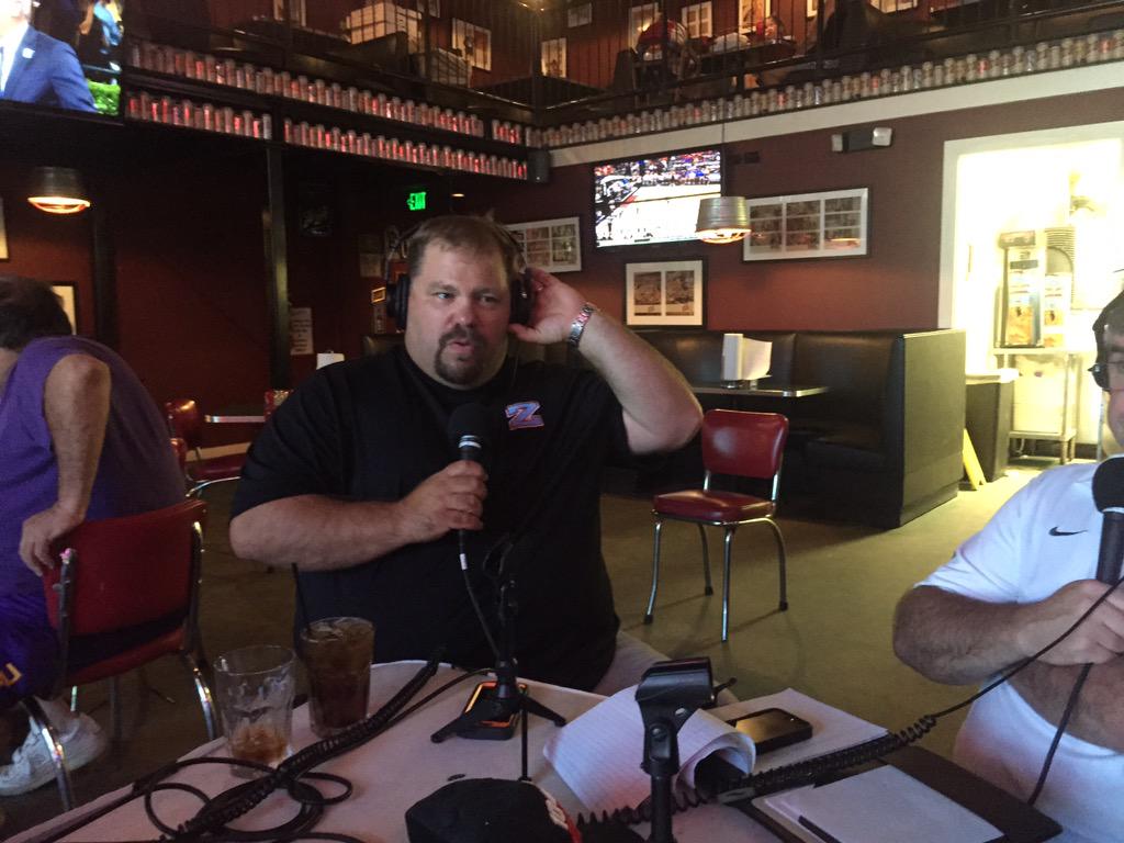 1045espn's tweet photo. @ZHSAthletics David Brewerton joins us now @SchlittzGiggles (Perkins) #LaPrepWeekly @1045espn http://t.co/jaNBiH2DdL
