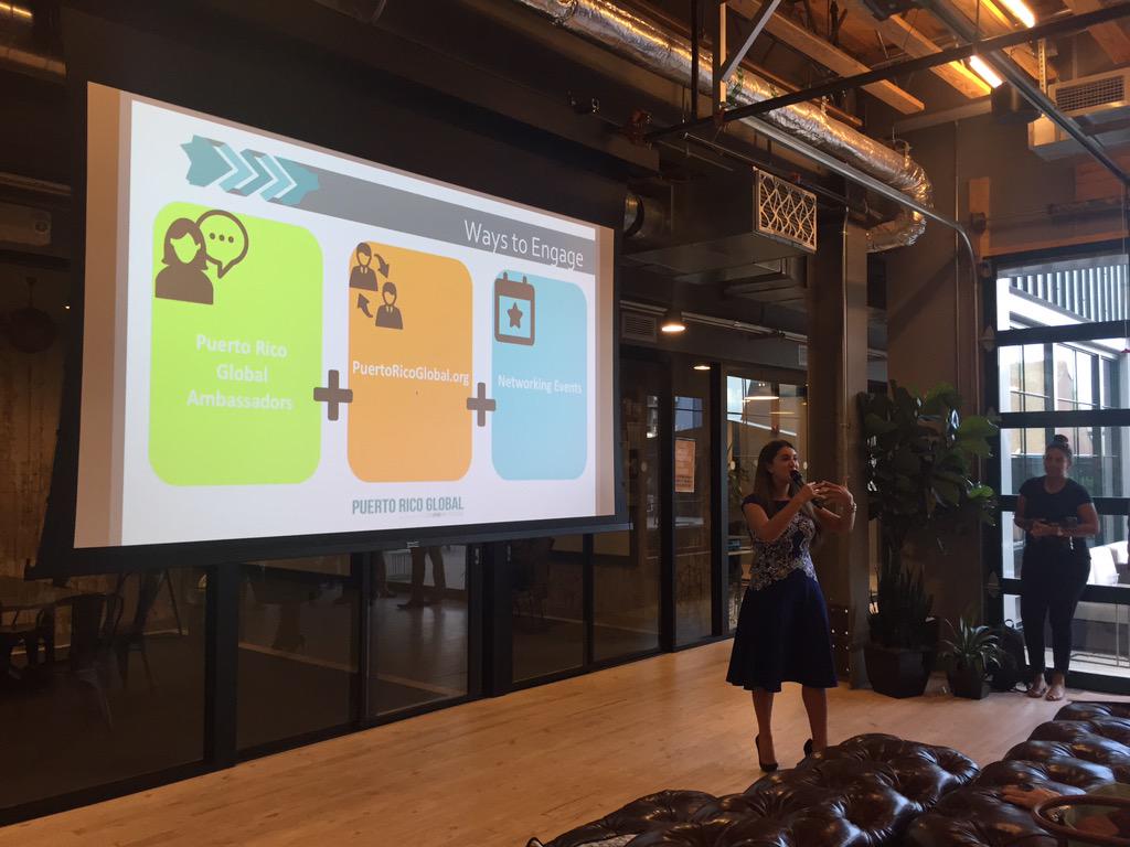 n_trigo's tweet photo. @conPRmetidos Co-Founder @IsabelRullan describing #PRGlobal platform, a hybrid b/w LinkedIn and eHarmony #matchmaking http://t.co/qQEyFAJwhl