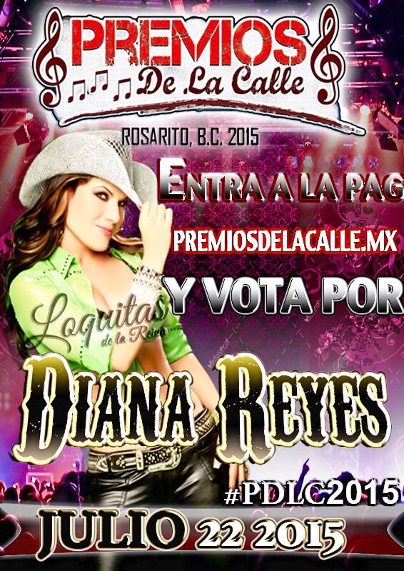 lauzavala24's tweet photo. Entra a la pag http://t.co/4Veo5w4v0a y vota por la reina @DianaReyesMusic como #ArtistaFemeninaDelAño #PDLC2015 👊🏻👊🏻 http://t.co/Jjm3UUBStq