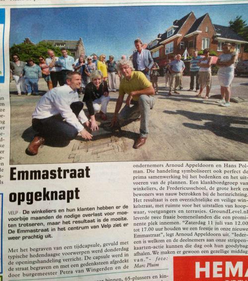 Leuk stukje in de krant over onze #emmastraat!