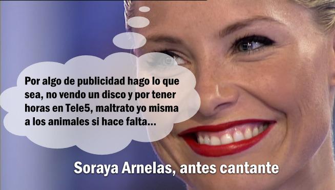 Famelica_legion's tweet photo. Soraya Arnelas @SorayaArnelas, antes cantante, ahora haciendo lo que haga falta por salir en la TV
#ApagonVayaFauna http://t.co/j8XsMe8v6y