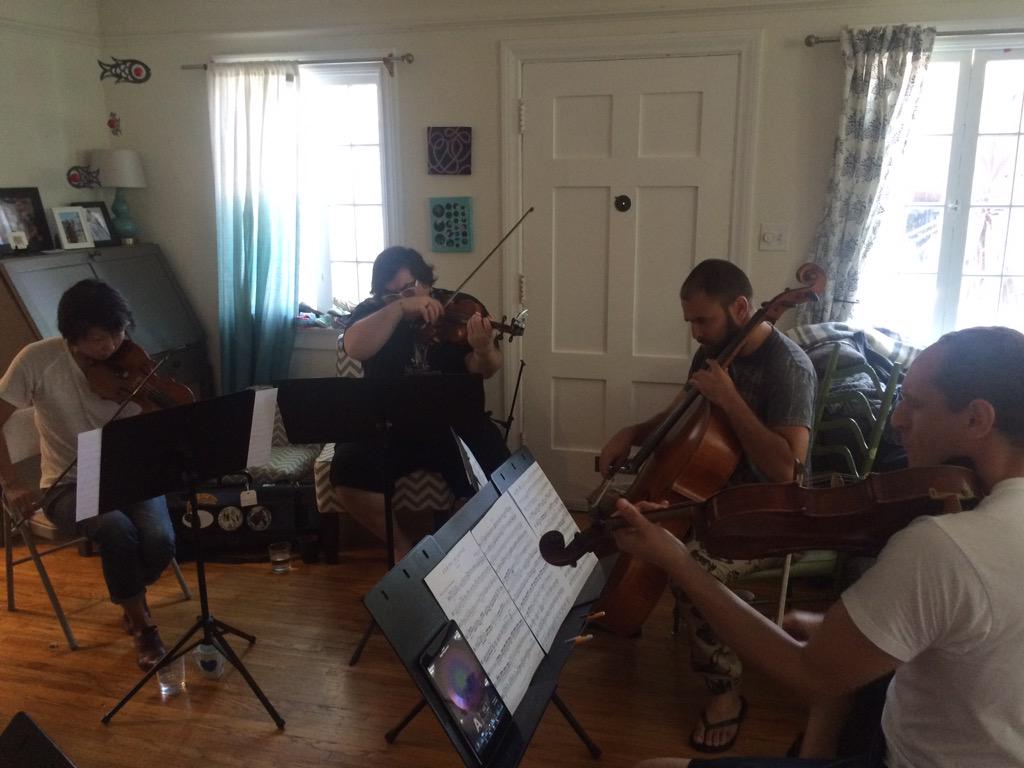 koosika's tweet photo. #thebrazilyouneverheard is performing Thursday July 9th @bluewhalemusic 9pm #frenchmusic #DTLA #stringquartet ❤️❤️❤️ http://t.co/0w1qKzpdHF