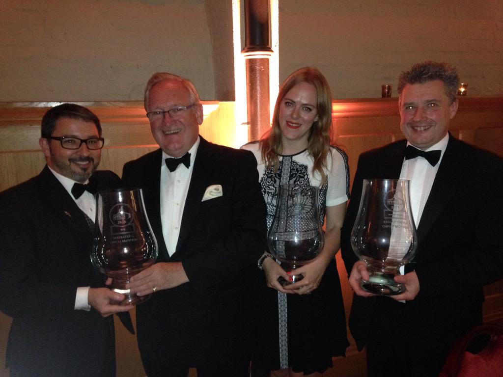 Great night at the #ISC awards. Trophies for #Ballantines17 #Ballantines30 #Beefeater24 !