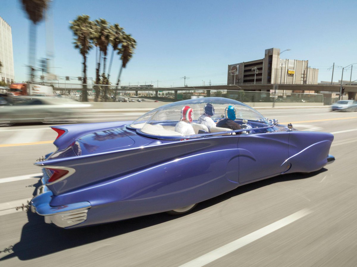 ZepAutomotive's tweet photo. The 1955 Ford Beatnik Bubbletop will be up for auction in Santa Monica on 7/18. Would you drive this? #chopit http://t.co/LrvbPAdHe4