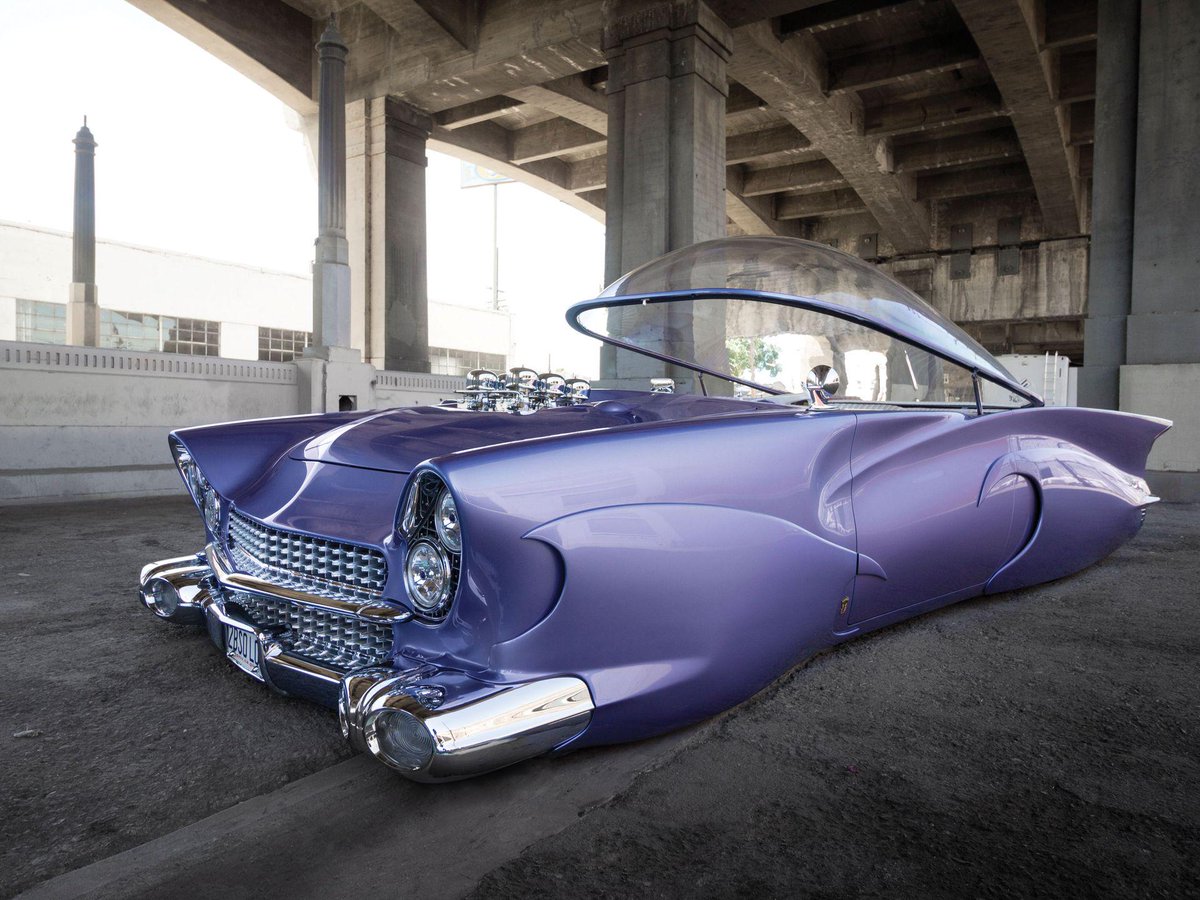 ZepAutomotive's tweet photo. The 1955 Ford Beatnik Bubbletop will be up for auction in Santa Monica on 7/18. Would you drive this? #chopit http://t.co/LrvbPAdHe4