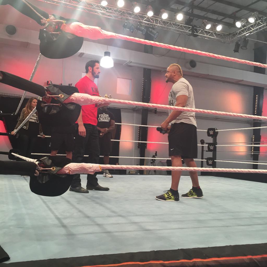 WWEToughEnough's tweet photo. .@ToughAmanda, @ToughJoshua, @ToughMada and @ToughChelseaG have some words for @WadeBarrett, but was he impressed? http://t.co/Om0FtTWv4V