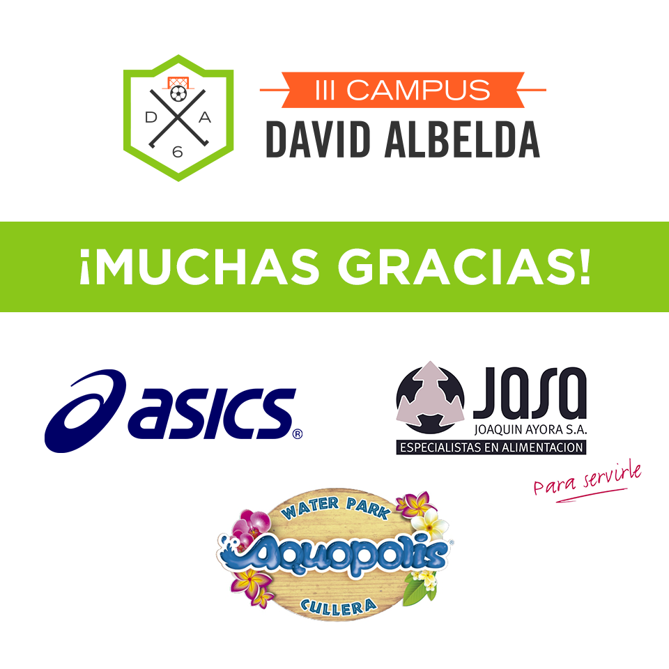 L'equip del Campus David Albelda agraïm als nous col·laboradors el seu suport. Gràcies per la confiança! <a href="/dalbelda/">david</a>