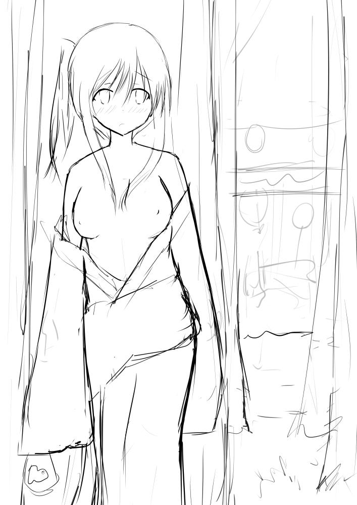 前回の続きを描こうかと思ってやめたやつ
見れる程度の雑さなのでお蔵入りフォルダーに入れる前に中ラフまで描いてたのを
細かいところは自分でもよくわかりません。 
