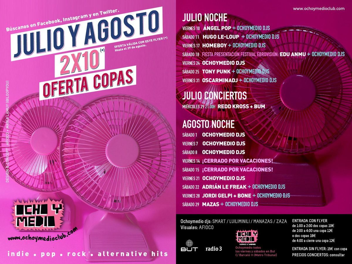 VERANO OCHOYMEDIO 2x10 <a href="/oscarminadj/">OSCARMINA DJ</a> <a href="/ebrovision/">Festival Ebrovisión</a> <a href="/eduanmu/">edu anmu</a> <a href="/yosoytonypunk/">Tony Punk</a> @BONEdj_ <a href="/jordigelpi/">jordi</a> @adrianlefreak
