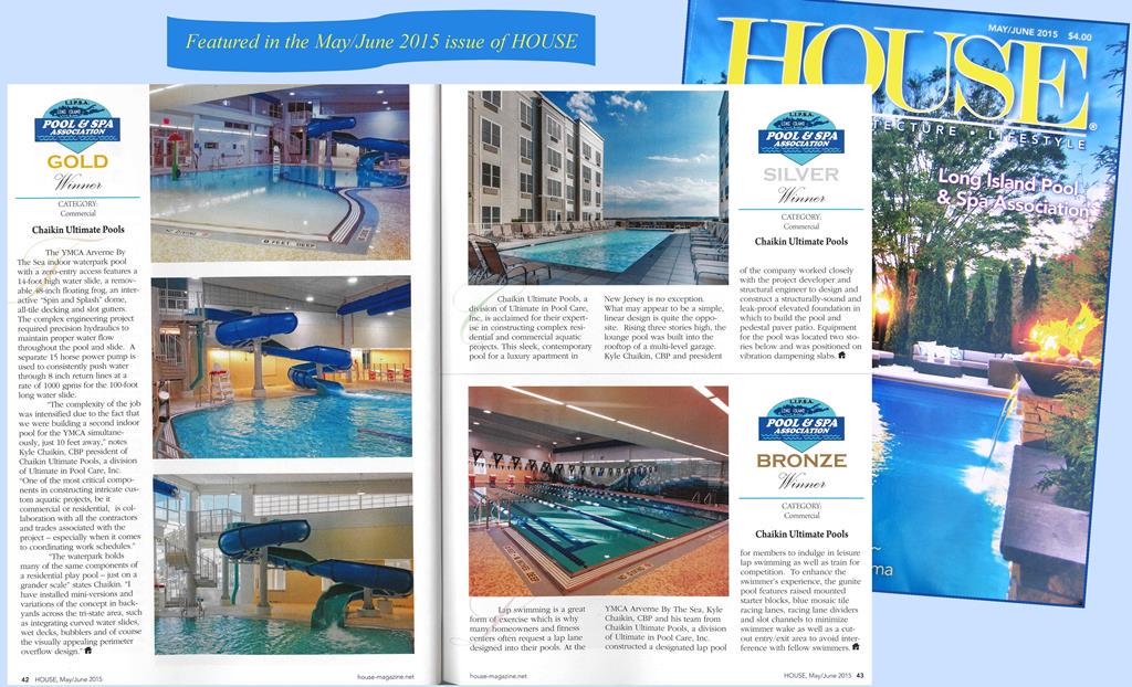 UltPoolCare's tweet image. Latest issue of HOUSE Magazine #LongIsland features #awardwinningpools by our #ChaikinUltimatePools team.