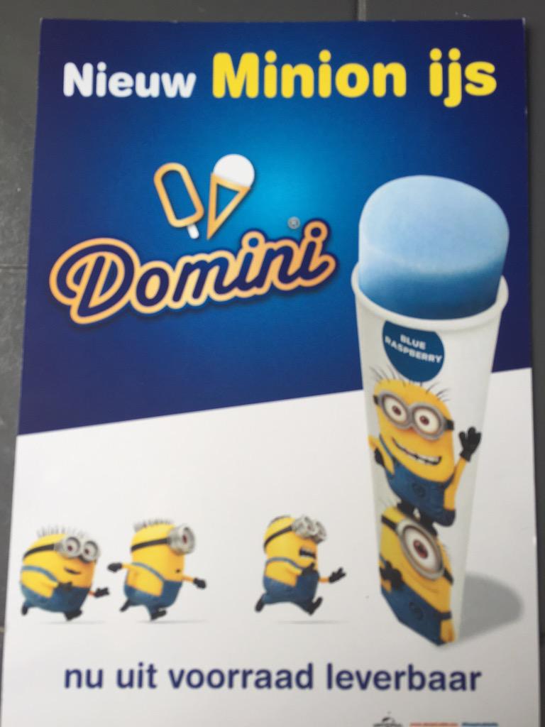 Sinds deze week een super leuk kinderijs in ons assortiment!!! Een MIMION ijs!!! #wiewildieniet!!!