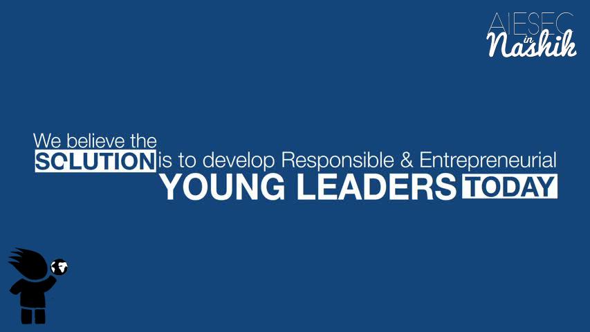 AIESECInNashik's tweet photo. A better #Tomorrow  Starts with today! #AiesecinNashik #AIESEC http://t.co/7zEacgmpZq