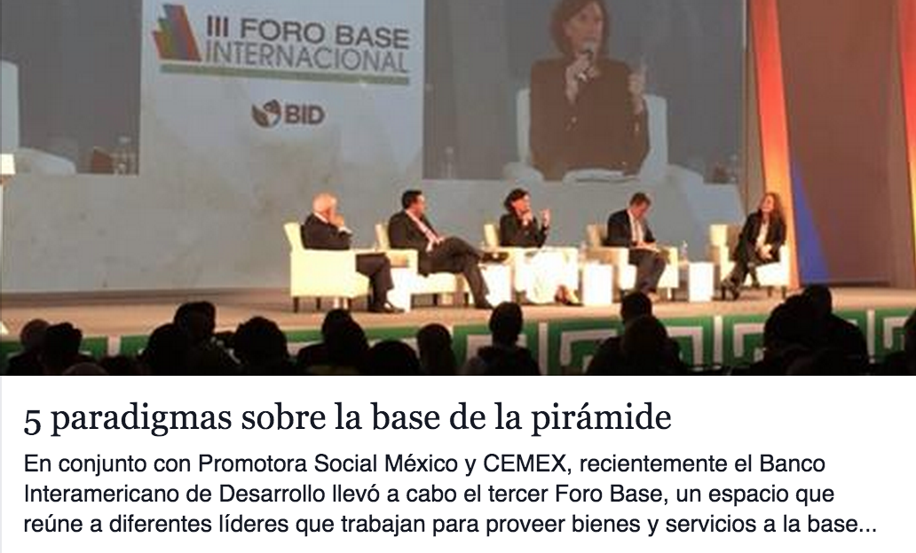 DisruptivoTV's tweet photo. Conoce las conslusiones de @delcerrojuan sobre el #ForoBase2015 en @SoyEntrepreneur https://t.co/zxk6dHhaMK http://t.co/FGmpC17BOu