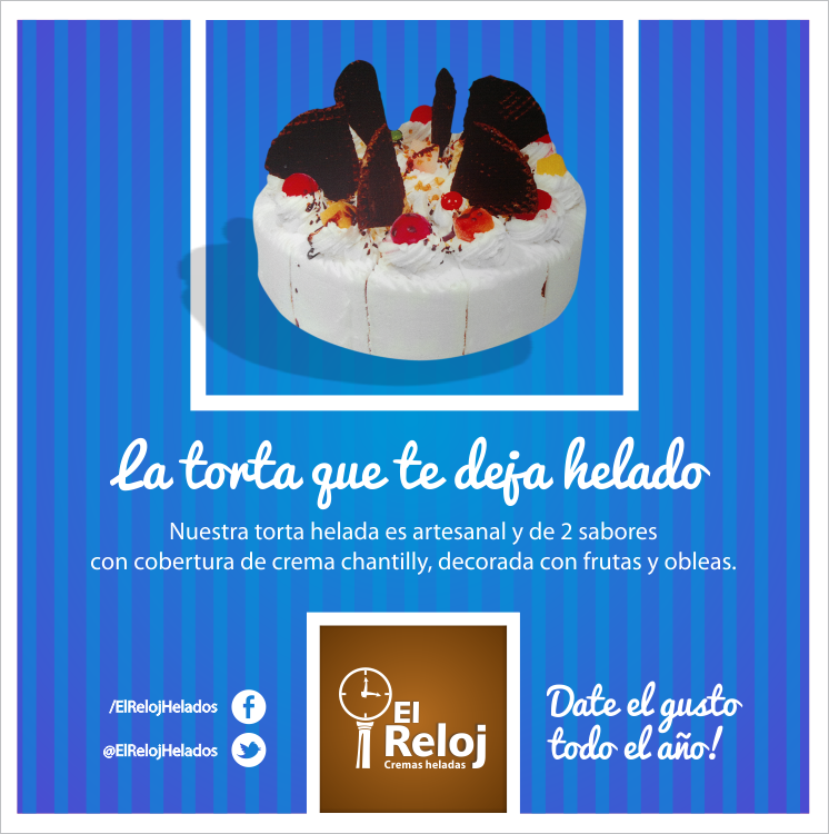 ElRelojHelados's tweet photo. Probá nuestra torta helada. Ideal para acompañar tu mesa y compartir buenos momentos. http://t.co/z3xx446VEt