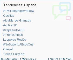 AbrahamMateo's tweet photo. GRACIAS por lograr que #1MillonMellowYellow sea TT en 1er lugar en España! No tengo cómo agradeceros tanto! Os amo 😘 http://t.co/urzoXADKqc