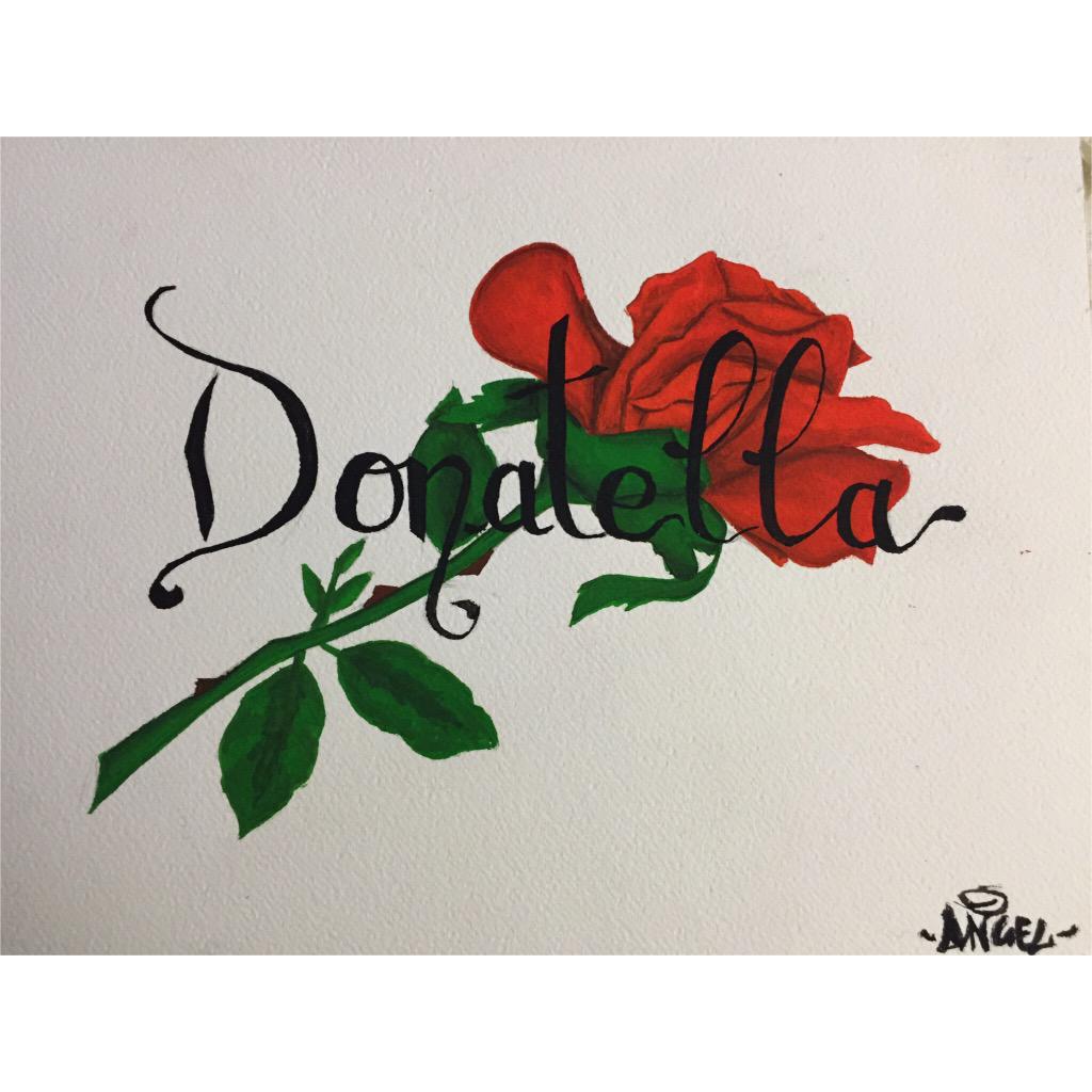 99Sassa's tweet photo. #disegno #drawing #acquerello #rosa #donatella #mum #imissyou http://t.co/yi9fIDZQEn