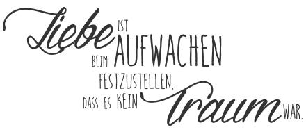 Plottopia's tweet image. Liebe ist beim Aufwachen festzustellen, dass es kein Traum war #Zitat #Wandtattoo #Word