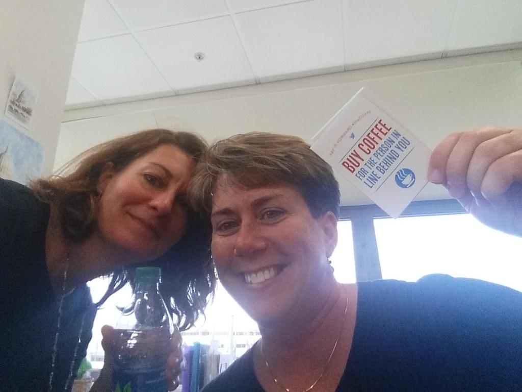 AmyNigrelli's tweet image. Thanks @CUtrain for paying it forward #theCUway and buying my water (instead of coffee) #CUinDenver2015