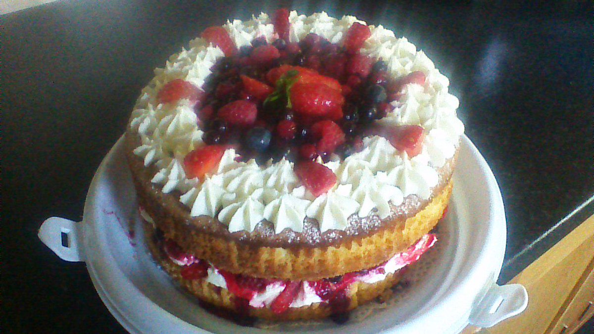 Tomorrows cake is a fresh summer berry cake with buttercream especially made for us by the amazing <a href="/Pendlewitchcake/">Pendle Witch Cakes</a>
