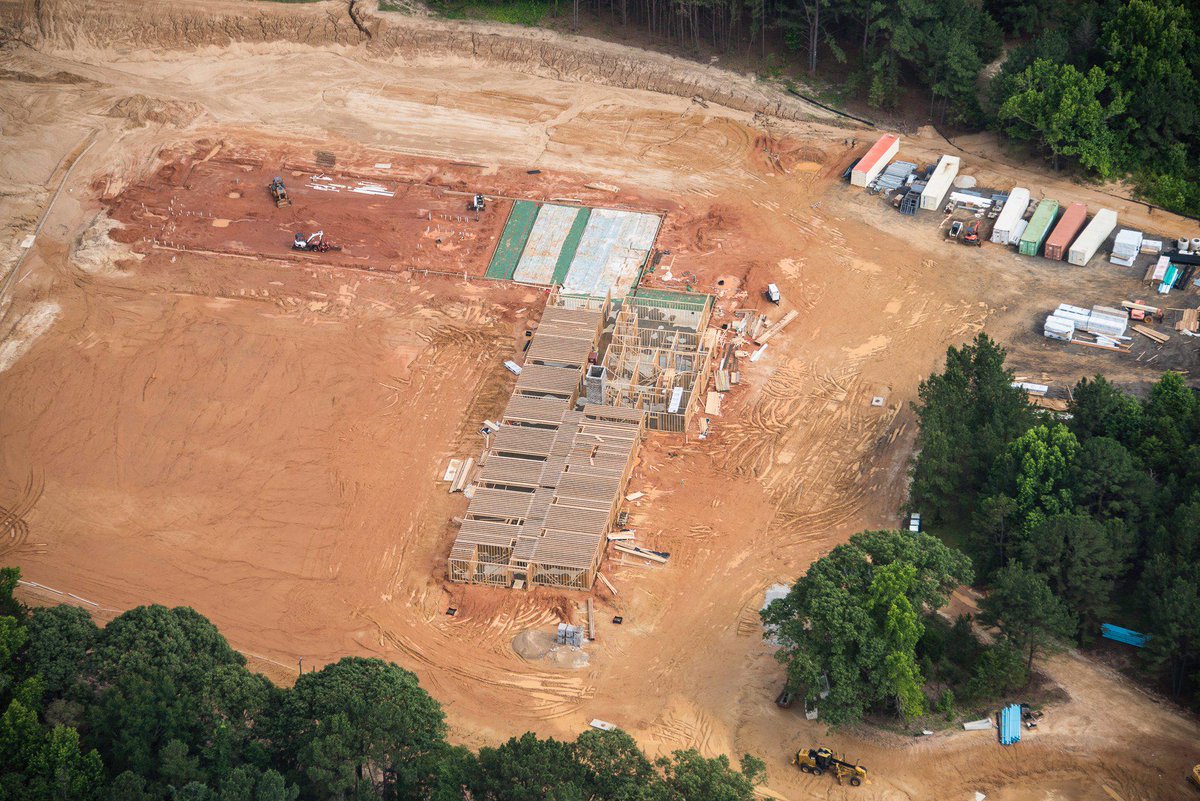 The new High School under construction.