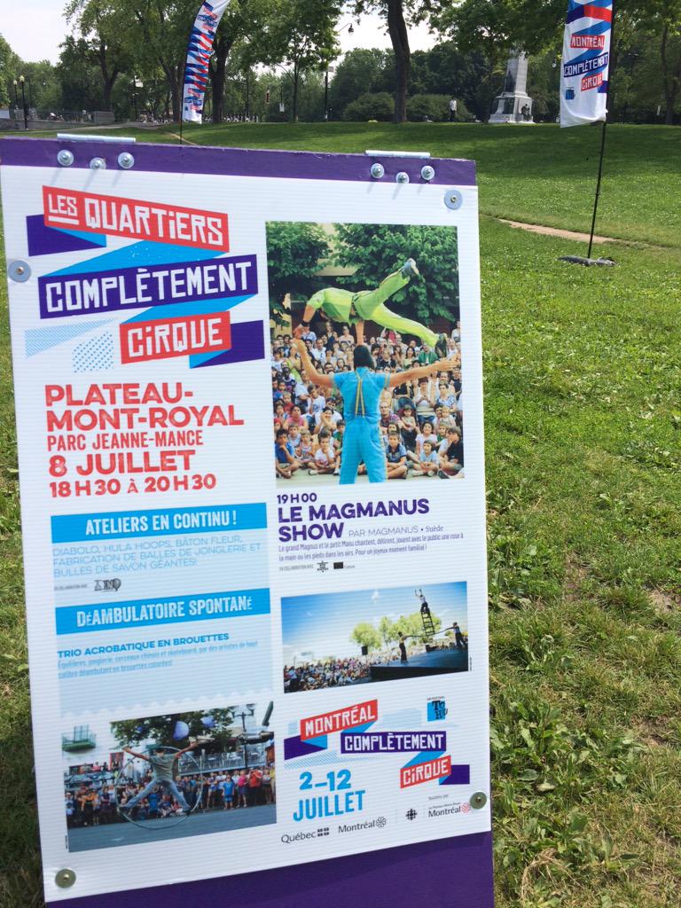 clovilaz's tweet photo. Parc Jeanne-Mance, 18h30 #PlateauMontRoyal #montrealcompletementcirque http://t.co/BPPMVJsAMR