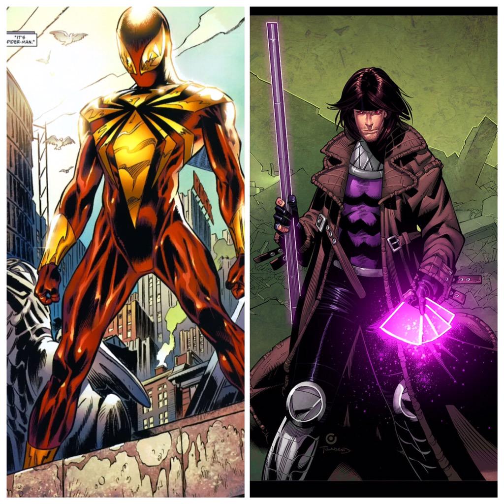MarvelvrsDC's tweet image. RT FOR IRON SPIDER FAVOURITE FOR GAMBIT