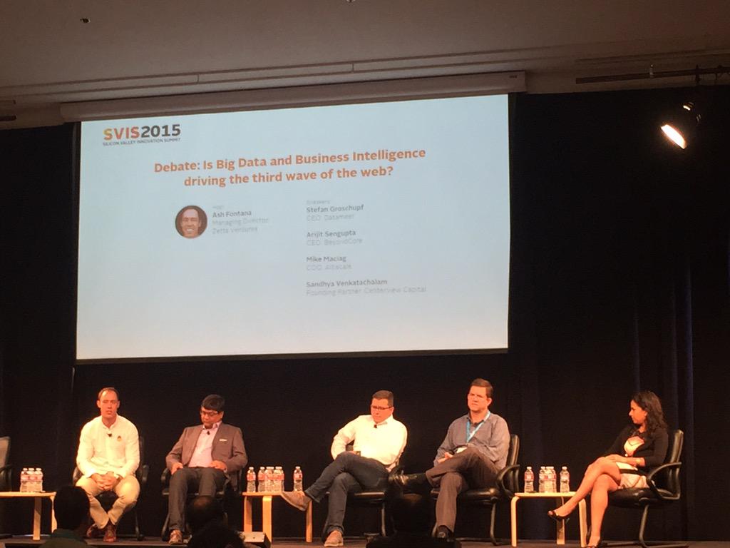 MingleMedia's tweet photo. Watching the #bigdata panel at #svis15 http://t.co/b7FcR9v9cE
