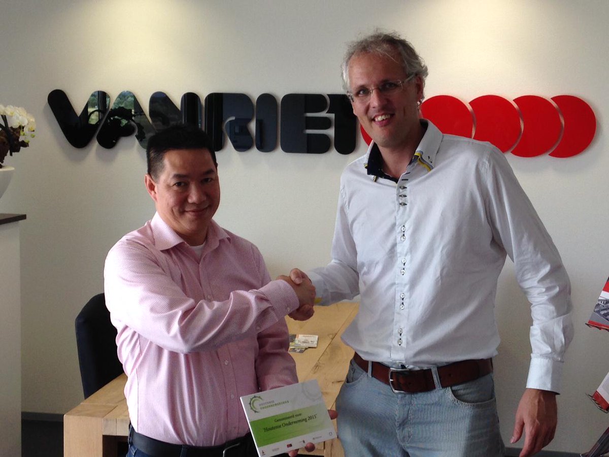 Genomineerden voor de Houtense Onderneming 2015 zijn bekend. Van Riet Material Handling is een van de genomineerden!