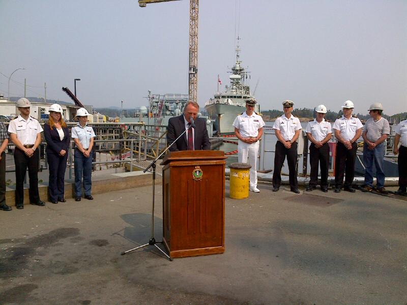 JohnDuncanMP's tweet photo. Announcing $17.75 million for CFB Esquimalt infrastructure and security upgrades. http://t.co/KPVLov3IQh