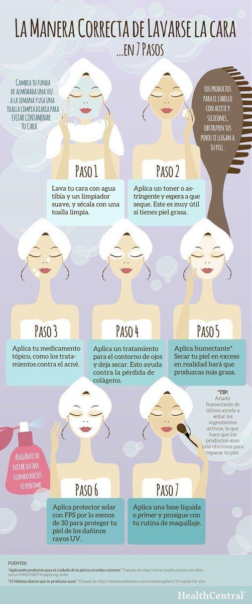CEAngelicaC's tweet photo. Mira este paso a paso de Health Central para aprender la mejor forma de lavarnos el rostro 
RT si te gustó!! http://t.co/Mo2I2jSwFz