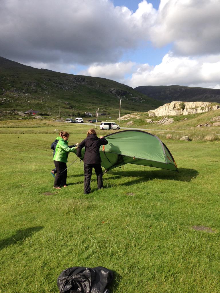 SandbachHigh's tweet image. End of day 2 Gold D of E.  #windissues #dofeproblems