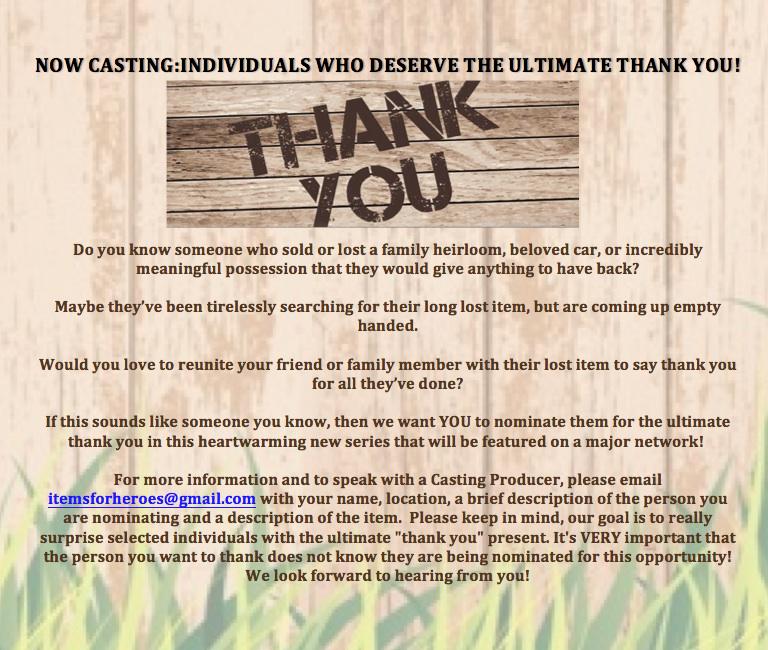 CastTheProm's tweet image. A Major TV show is looking for an #everdayhero in New Orleans! Nominate your hero at itemsforheroes@gmail.com!