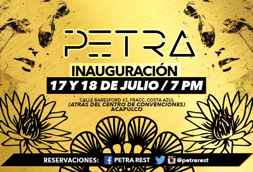 petrarest's tweet photo. Los esperamos #inauguracion #Petra 17 y 18 de julio #dondeirenaca #dondecomerenaca #acapulco #eatforfun http://t.co/M7iaQIFyPJ