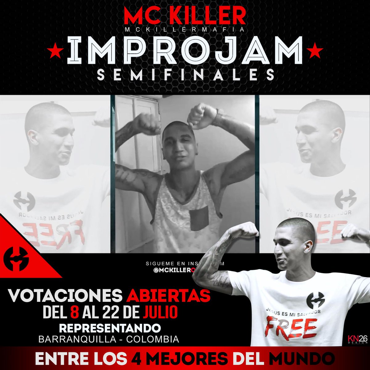 JdMusicPro's tweet photo. YA VOTASTE? HASTA EL 22 DE JULIO #IMPROJAM @MckillerOficial Link: http://t.co/ct1MeWepAF COMPARTE Y APOYA http://t.co/0ltofhU5fU