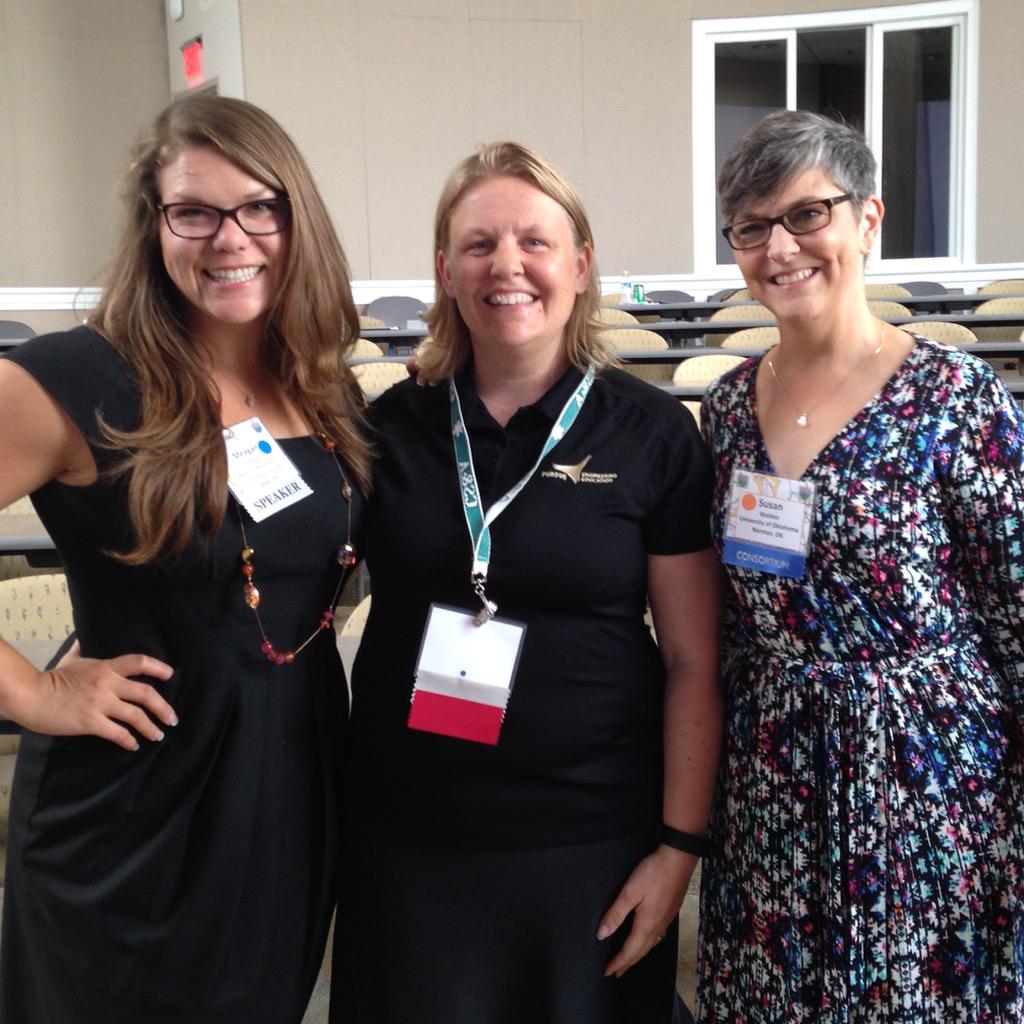 MeaganPollock's tweet photo. #STEMTTC15 brings people together! Monica Cardella &amp; Susan Walden, 2 of 5 of my PhD committee members! @chemdocmommy http://t.co/tAgYd7bg11