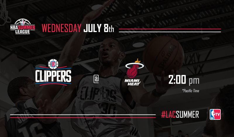LAClippers's tweet photo. π’ vs. π₯ at 2:00 p.m. PT
#LACsummer
Summer League Hub β http://t.co/VBjWj5B1dY http://t.co/qB3Cf4H6nj