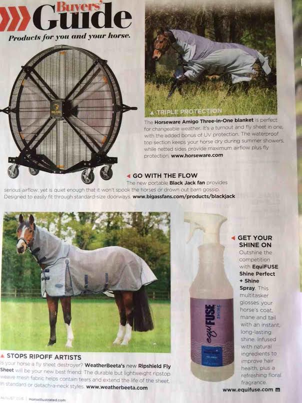 EquiFUSE's tweet photo. EquiFUSE Shine was featured in the latest issue of Horse Illustrated! @HI_mag http://t.co/JIVXTVGjKs
