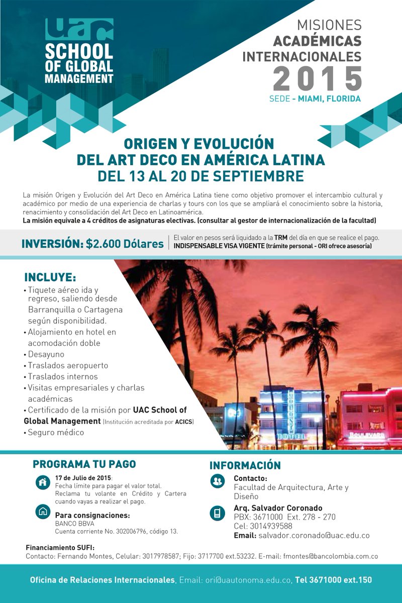 UAutonoma's tweet photo. #EstudianteUAC, #EgresadoUAC expande tus sueños. Participa en misiones académicas que #ORIUniautónoma tiene para ti http://t.co/8co8mw34X6