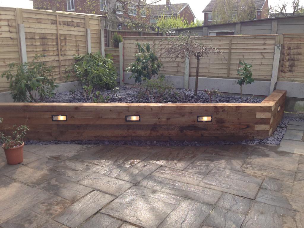Nice days job! Sleepers fitted, lights fighted, planted up and slated up 👍