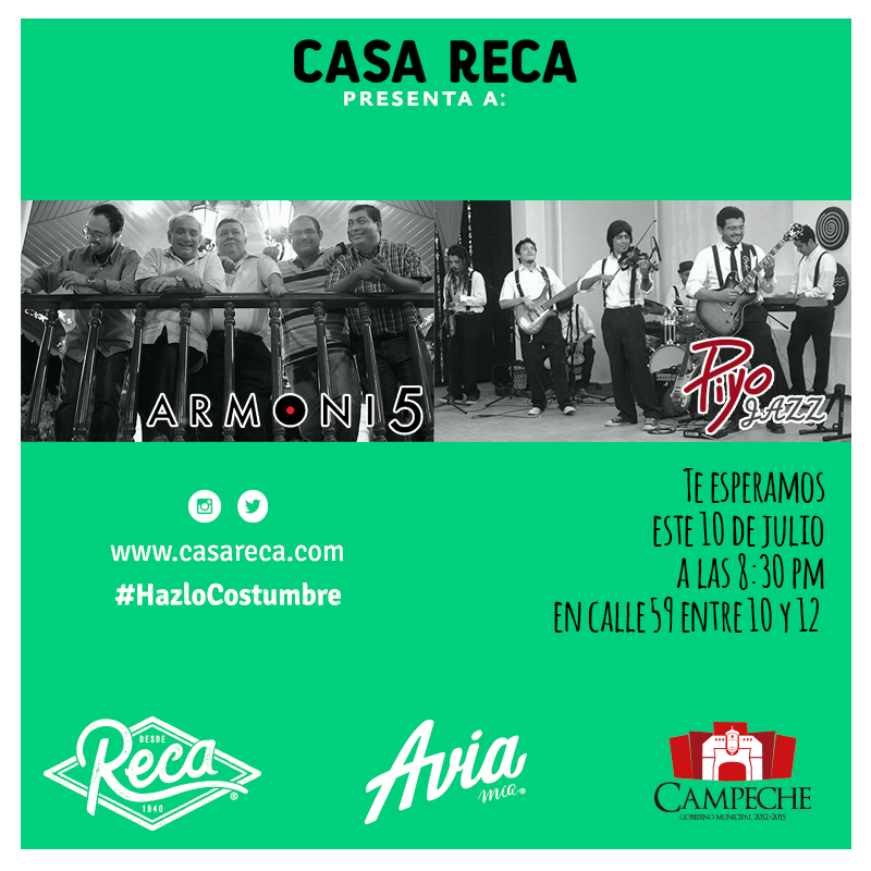 Te_Reca's tweet photo. ¡El #RecaFest trae de todo!

Este viernes hay Jazz y Bossa-Nova con 2 grandiosos grupos, ¡será una noche de baile! :D http://t.co/7L0s9QIj4Y
