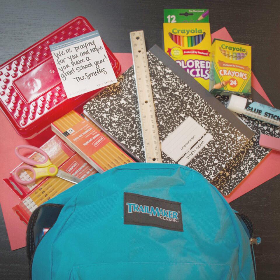 TradersPointCC's tweet photo. Help us encourage students at IPS 43 by purchasing a backpack of school supplies for just $25 http://t.co/i82Lhxhbgc http://t.co/wBPQUVSBUo