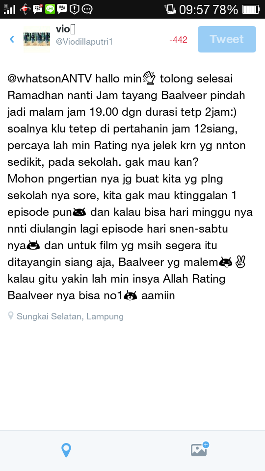 suciinoviaa's tweet photo. @whatsonANTV kami semua fans @devjoshi10 dan pecinta Baalveer minta pengertian dari pihak Antv😊 tlong hrgai usha kmi☺ http://t.co/eIk614ARxD