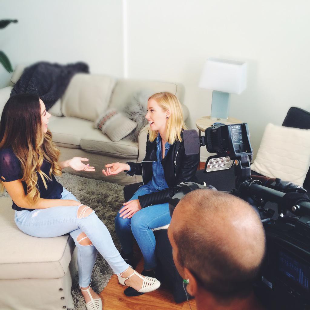 sierrafurtado's tweet photo. Hung out with @etalkctv @liztrinnear today for a fun interview😄 Watch out for it soon...🎥 http://t.co/x2k6dGabgT