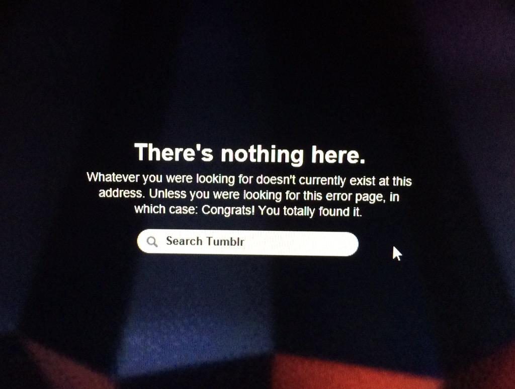 #tumblr. You win at the Internet. Instead of being annoyed, I literally just LOLed.