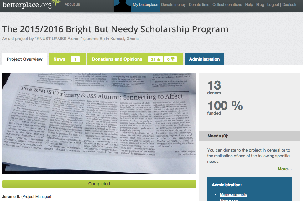 UP_JSS_Alumni's tweet photo. Thanks to the benevolence of our donors, funds for the Scholarship program has already been secured. Thank you all http://t.co/yMRcLvJSRn