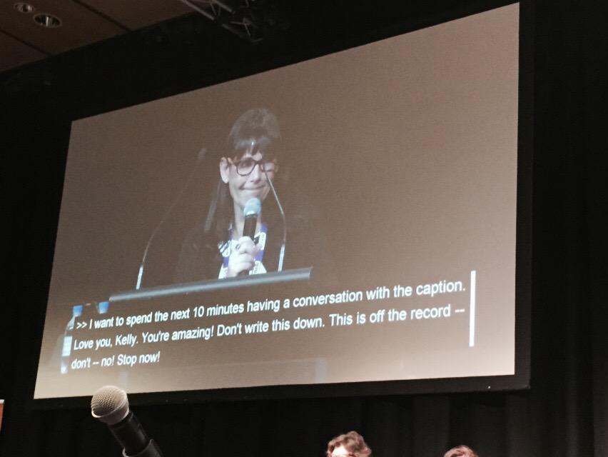 NZ_Digital's tweet image. Being entertained by the captioning from U.S. based Kelly at #NetHui