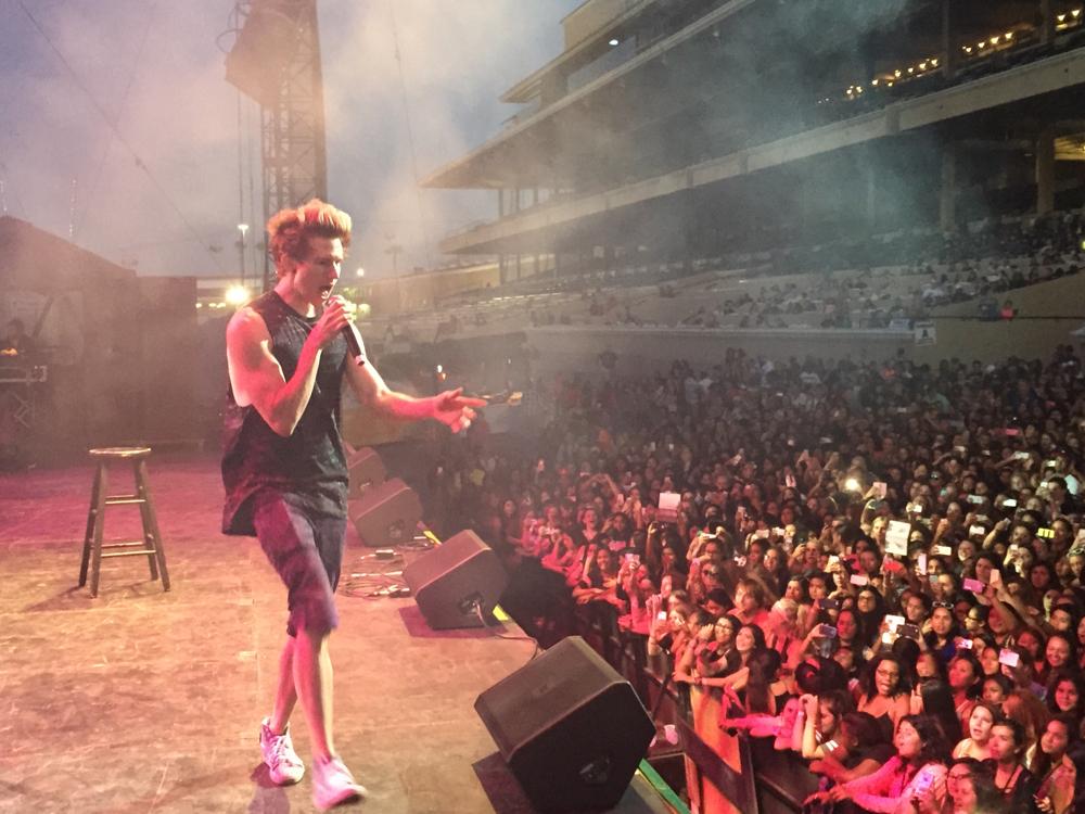 DigiTour's tweet photo. That time at #DigiFestSD when @RickyDillon was showing off his smooth moves 😜😍💙 http://t.co/9763O41bcs