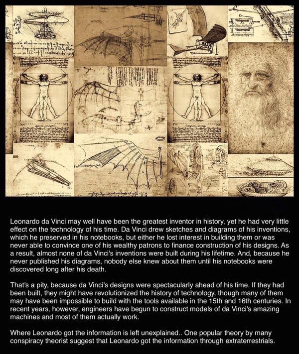 MindBlowing's tweet photo. Leonardo Da Vinci. http://t.co/XDbrgUsGOc