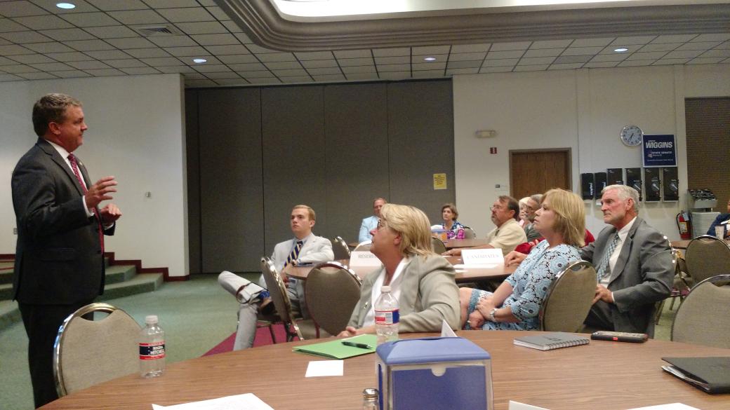 bricewigginsMS's tweet photo. Getting questions from the audience. @CharlesBusbyMS explaining coastal insurance reforms he led. http://t.co/7zht6ilT3W