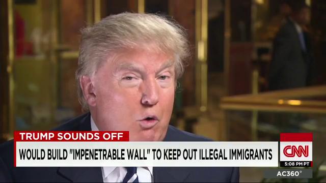 AC360's tweet image. I will build a better wall. I will build it for cheaper. And Mexico will pay - @realDonaldTrump to @andersoncooper
